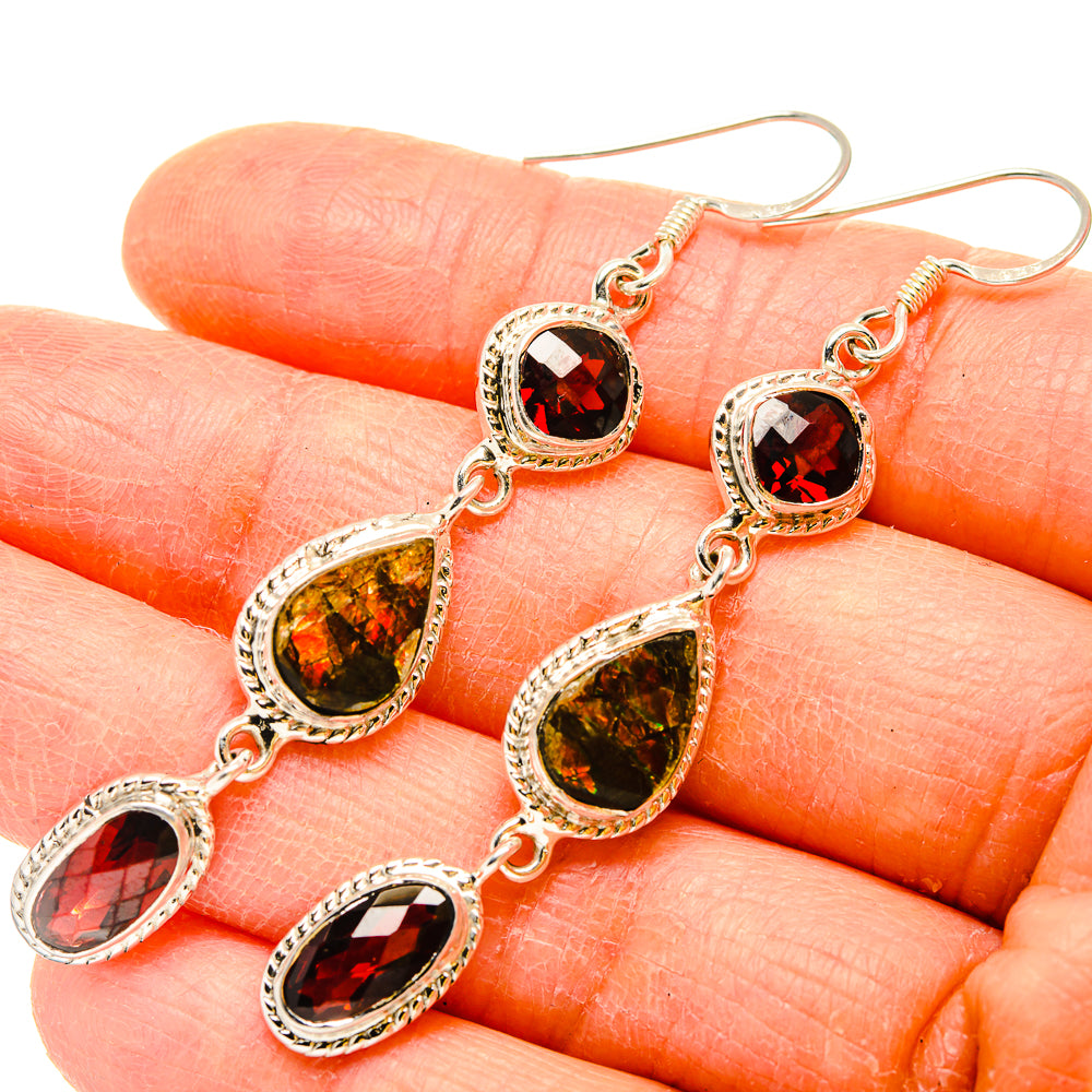 Golden Pietersite Earrings handcrafted by Ana Silver Co - EARR430751