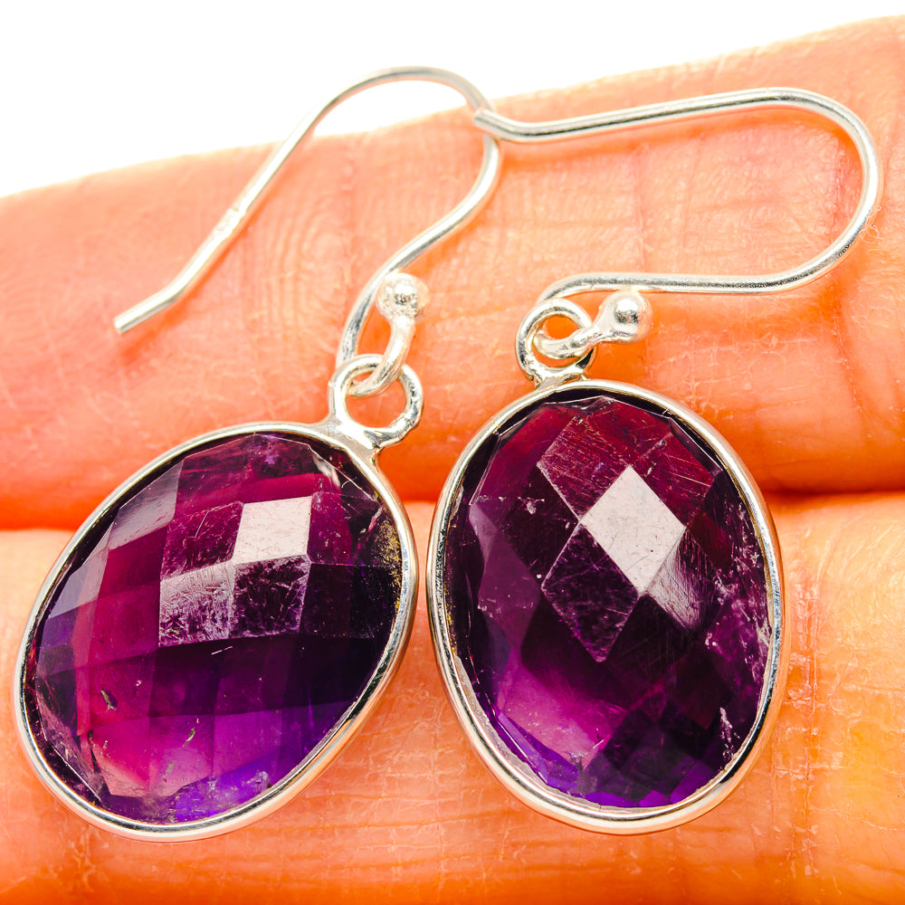 Amethyst Earrings handcrafted by Ana Silver Co - EARR430767