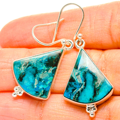 Chrysocolla Earrings handcrafted by Ana Silver Co - EARR430768