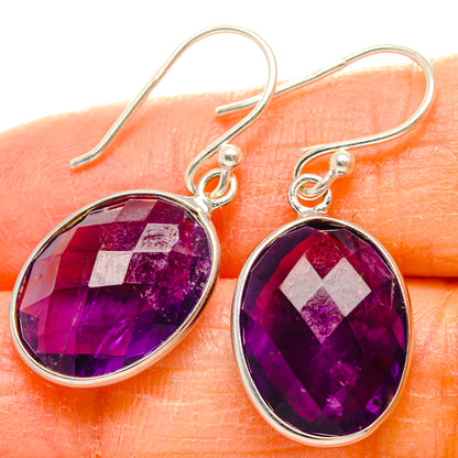 Amethyst Earrings handcrafted by Ana Silver Co - EARR430780