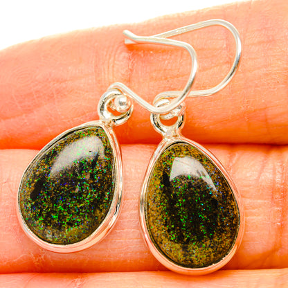 Andamooka Opal Earrings handcrafted by Ana Silver Co - EARR430785