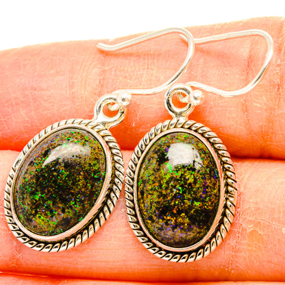 Andamooka Opal Earrings handcrafted by Ana Silver Co - EARR430803