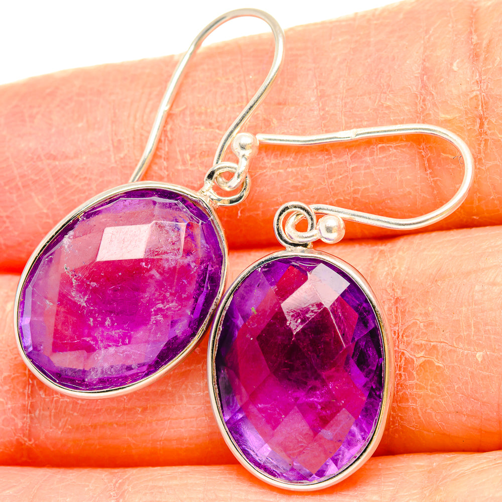 Amethyst Earrings handcrafted by Ana Silver Co - EARR430804