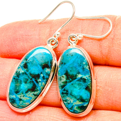 Chrysocolla Earrings handcrafted by Ana Silver Co - EARR430808