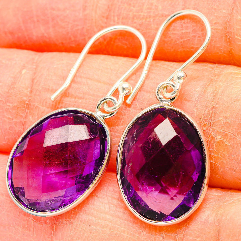 Amethyst Earrings handcrafted by Ana Silver Co - EARR430816