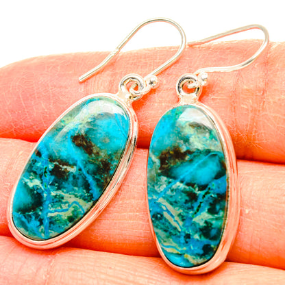 Chrysocolla Earrings handcrafted by Ana Silver Co - EARR430822