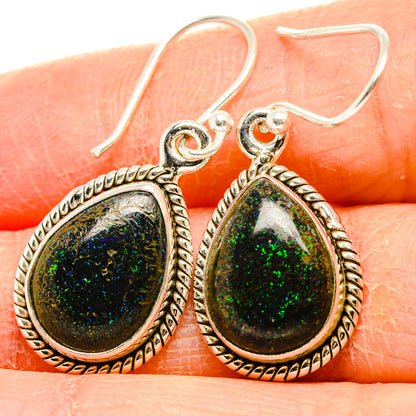 Andamooka Opal Earrings handcrafted by Ana Silver Co - EARR430850