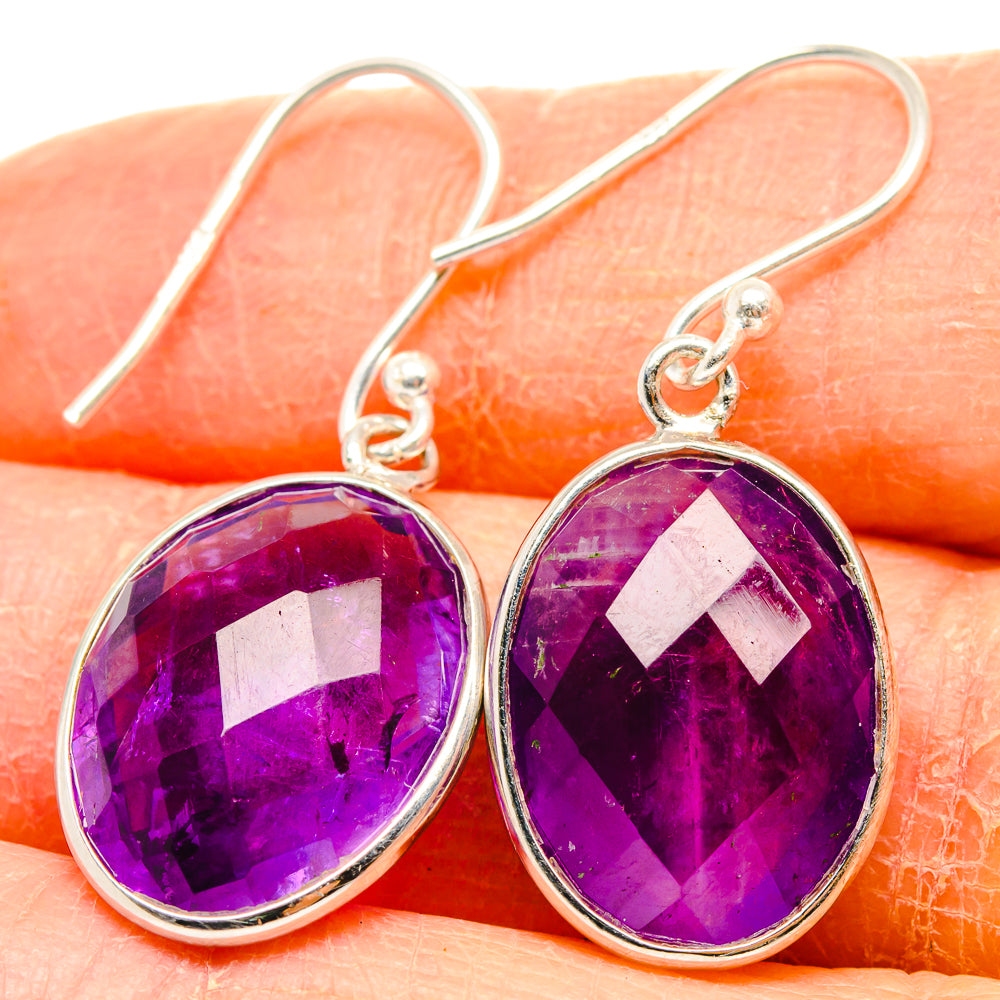 Amethyst Earrings handcrafted by Ana Silver Co - EARR430864