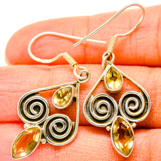 Citrine Earrings handcrafted by Ana Silver Co - EARR430902