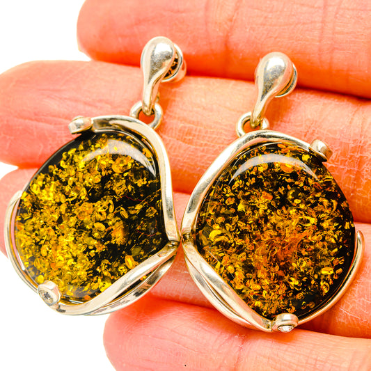 Baltic Amber Earrings handcrafted by Ana Silver Co - EARR430905