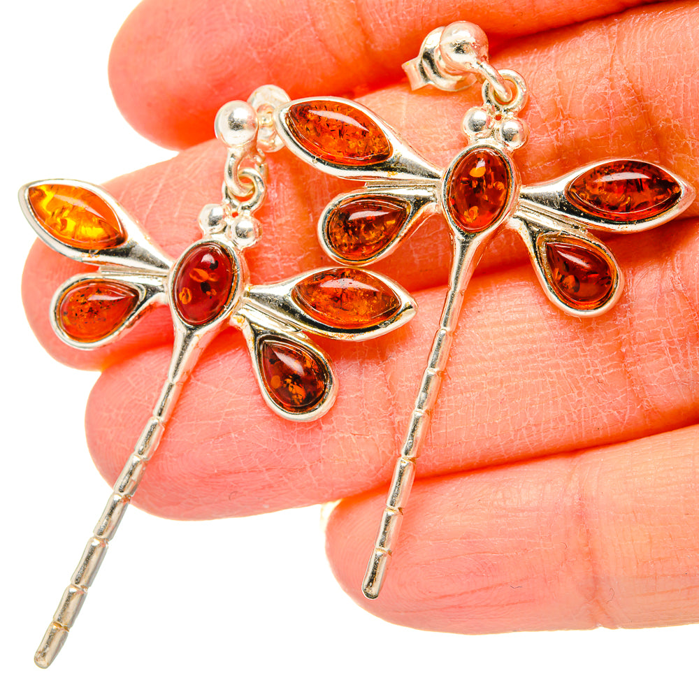 Baltic Amber Earrings handcrafted by Ana Silver Co - EARR430906