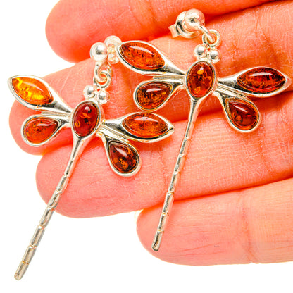 Baltic Amber Earrings handcrafted by Ana Silver Co - EARR430906