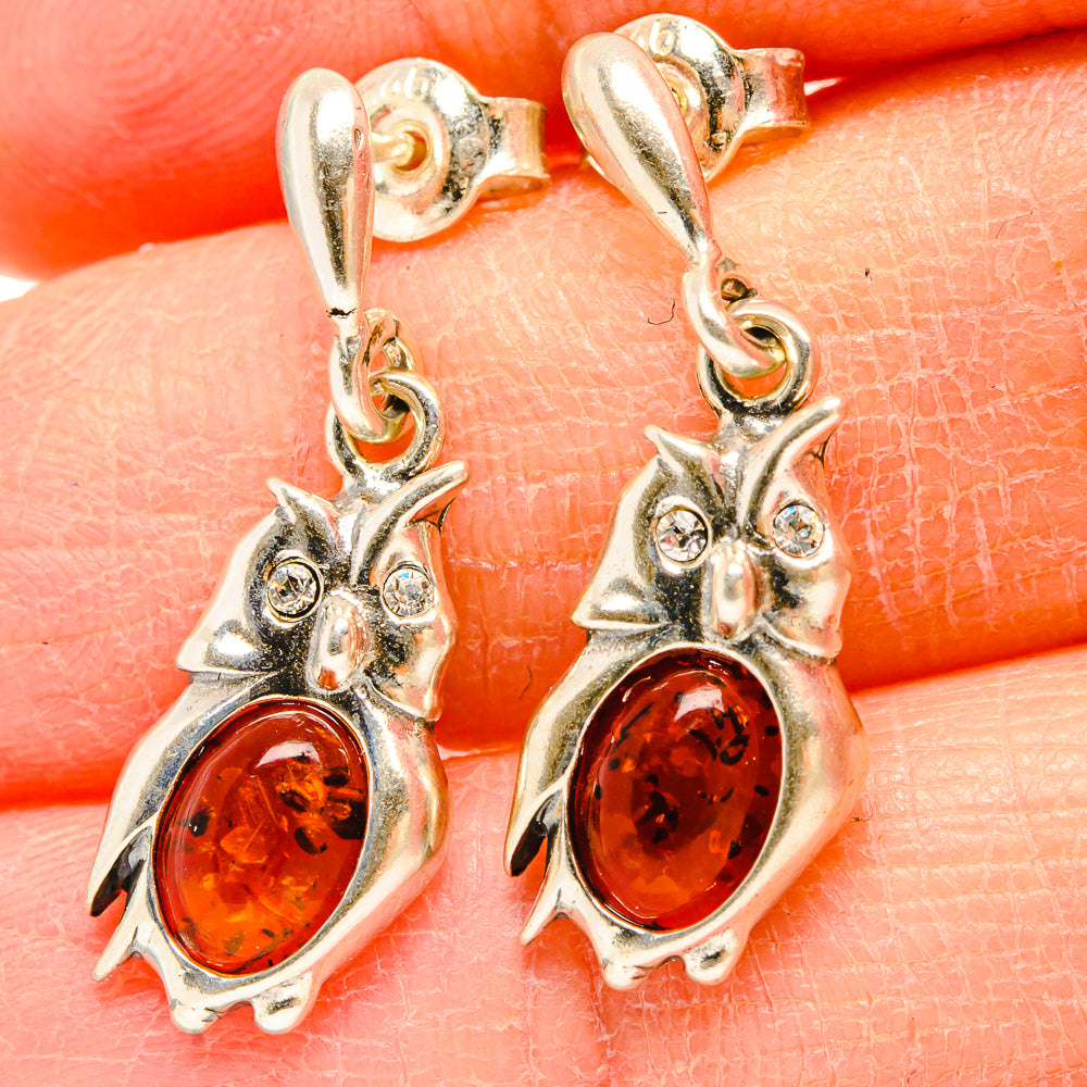 Baltic Amber Earrings handcrafted by Ana Silver Co - EARR430907