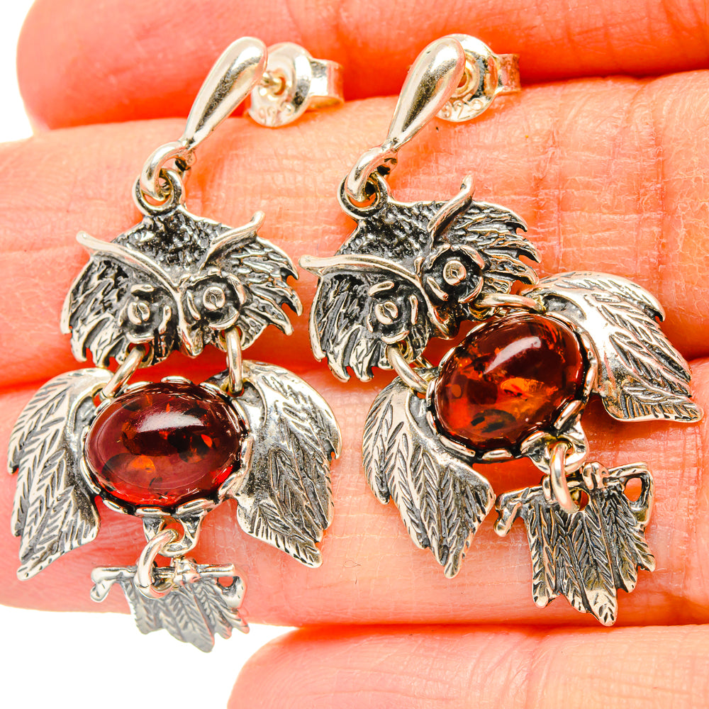 Baltic Amber Earrings handcrafted by Ana Silver Co - EARR430910