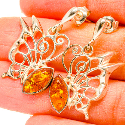 Baltic Amber Earrings handcrafted by Ana Silver Co - EARR430915
