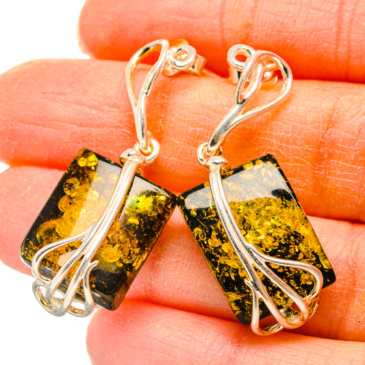 Baltic Amber Earrings handcrafted by Ana Silver Co - EARR430917