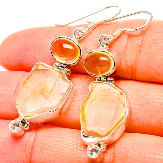Citrine Earrings handcrafted by Ana Silver Co - EARR430925