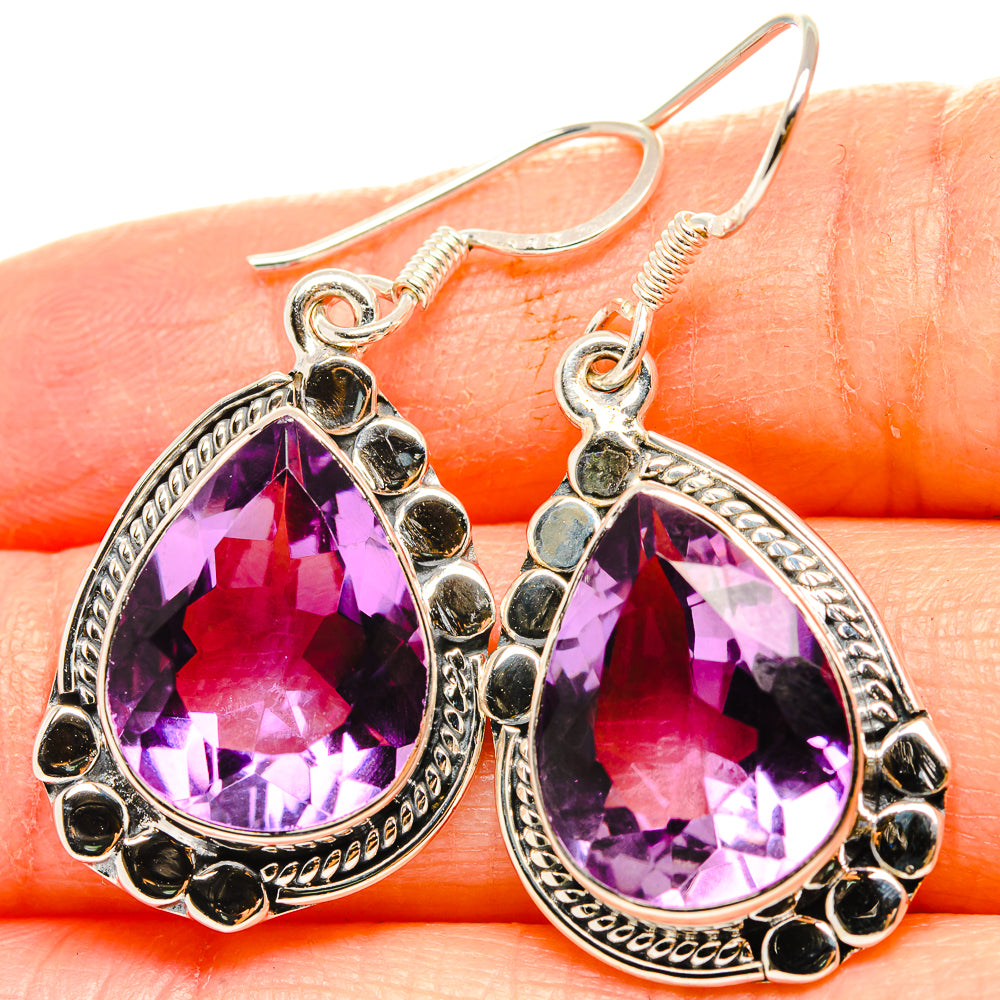 Amethyst Earrings handcrafted by Ana Silver Co - EARR430933