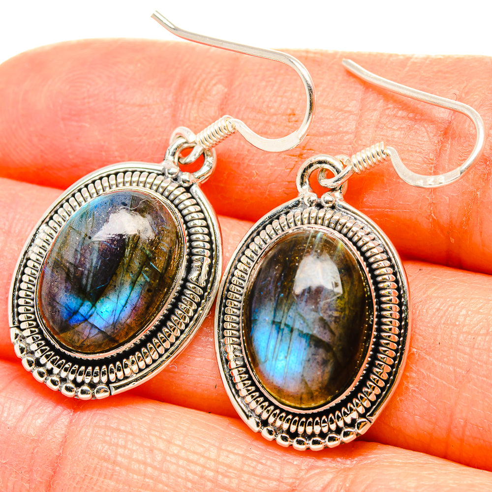 Labradorite Earrings handcrafted by Ana Silver Co - EARR430936