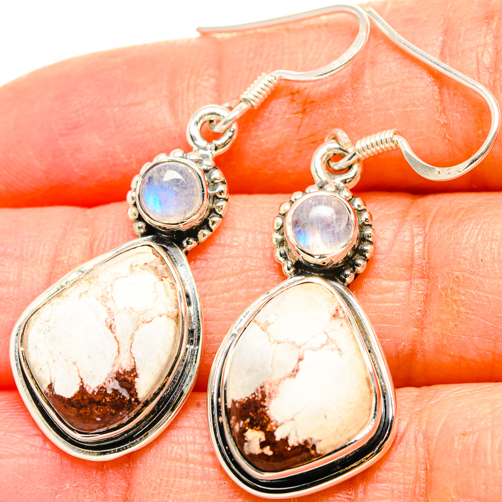 Wild Horse Jasper Earrings handcrafted by Ana Silver Co - EARR430938
