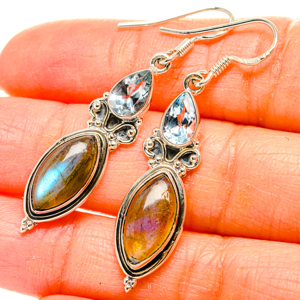 Labradorite Earrings handcrafted by Ana Silver Co - EARR430940