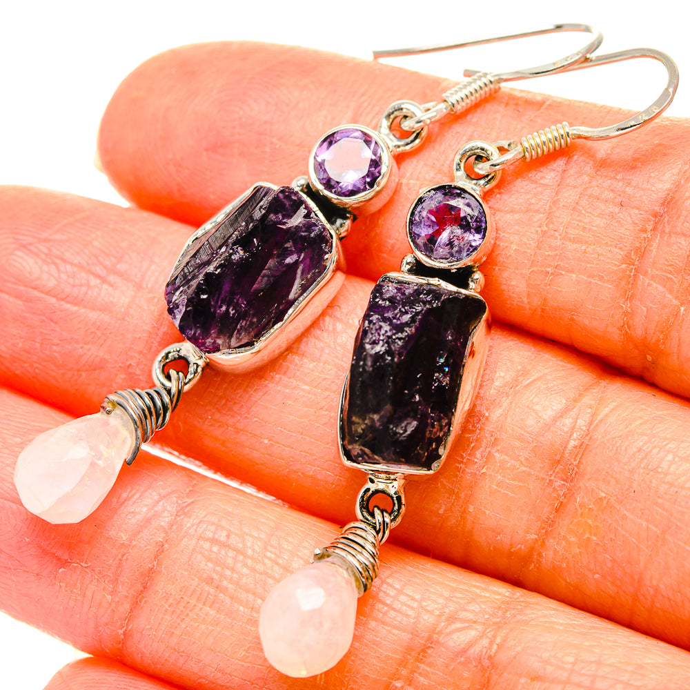 Amethyst Earrings handcrafted by Ana Silver Co - EARR430950