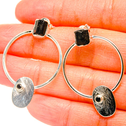 Black Tourmaline Earrings handcrafted by Ana Silver Co - EARR430951
