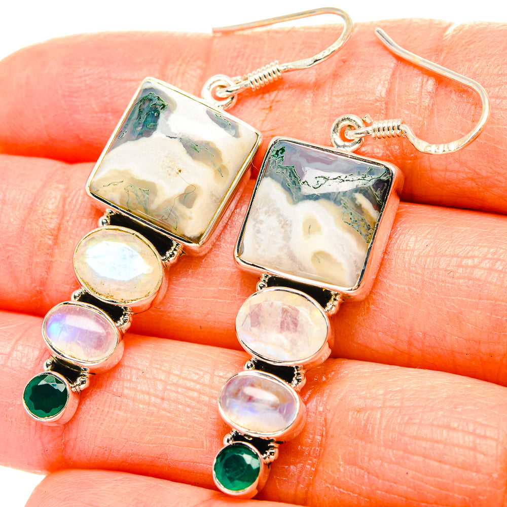 Ocean Jasper Earrings handcrafted by Ana Silver Co - EARR430954