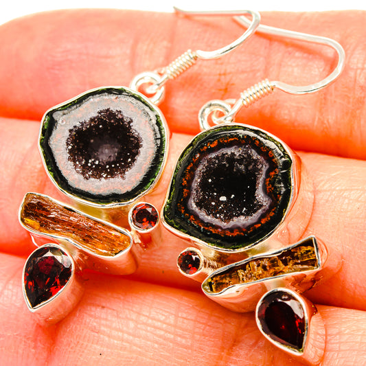 Coconut Geode Druzy Earrings handcrafted by Ana Silver Co - EARR430955