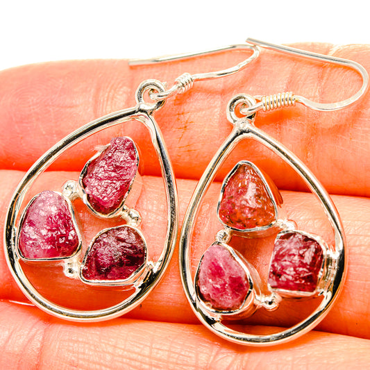 Pink Tourmaline Earrings handcrafted by Ana Silver Co - EARR430957