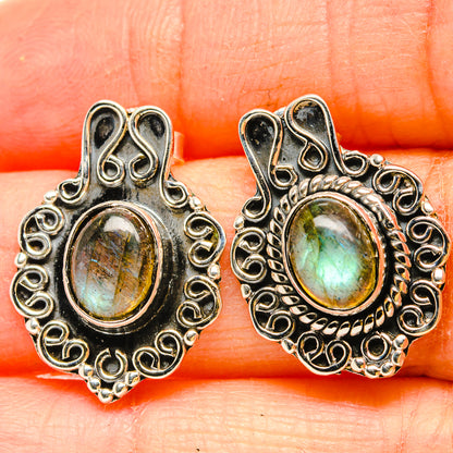 Labradorite Earrings handcrafted by Ana Silver Co - EARR430978