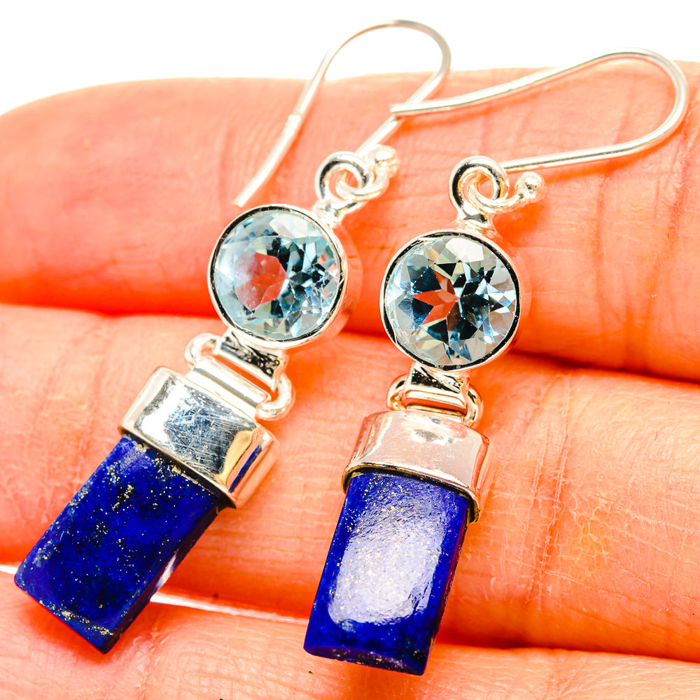 Lapis Lazuli Earrings handcrafted by Ana Silver Co - EARR430979