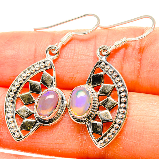 Ethiopian Opal Earrings handcrafted by Ana Silver Co - EARR430983