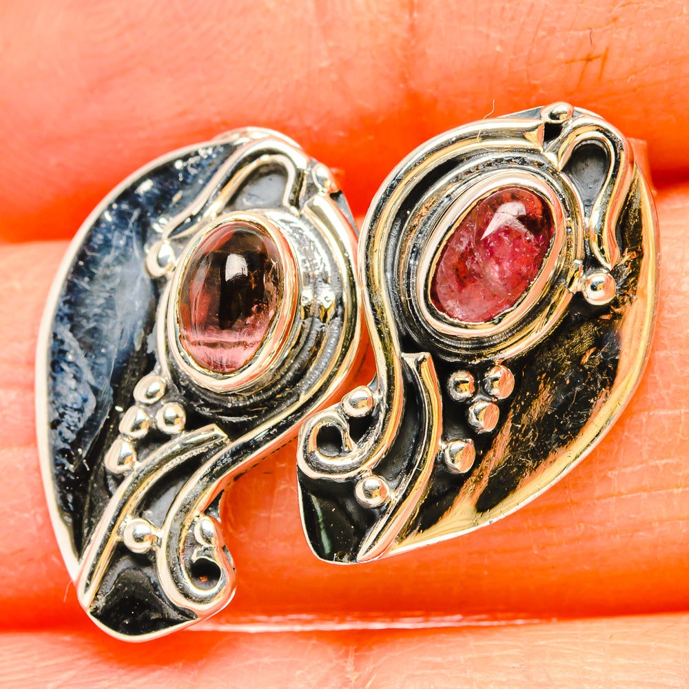 Pink Tourmaline Earrings handcrafted by Ana Silver Co - EARR430988