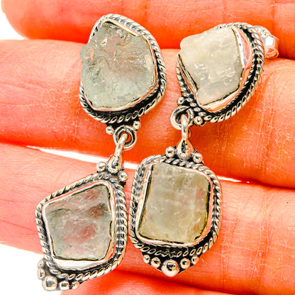 Aquamarine Earrings handcrafted by Ana Silver Co - EARR430993