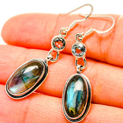 Labradorite Earrings handcrafted by Ana Silver Co - EARR430995