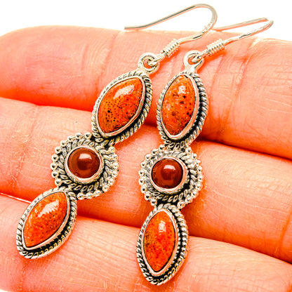 Sponge Coral Earrings handcrafted by Ana Silver Co - EARR430997