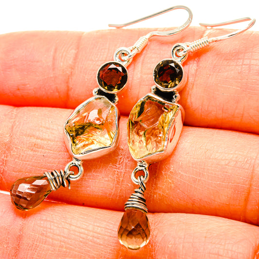 Citrine Earrings handcrafted by Ana Silver Co - EARR430998