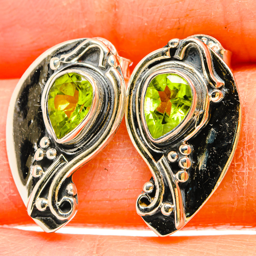 Peridot Earrings handcrafted by Ana Silver Co - EARR430999