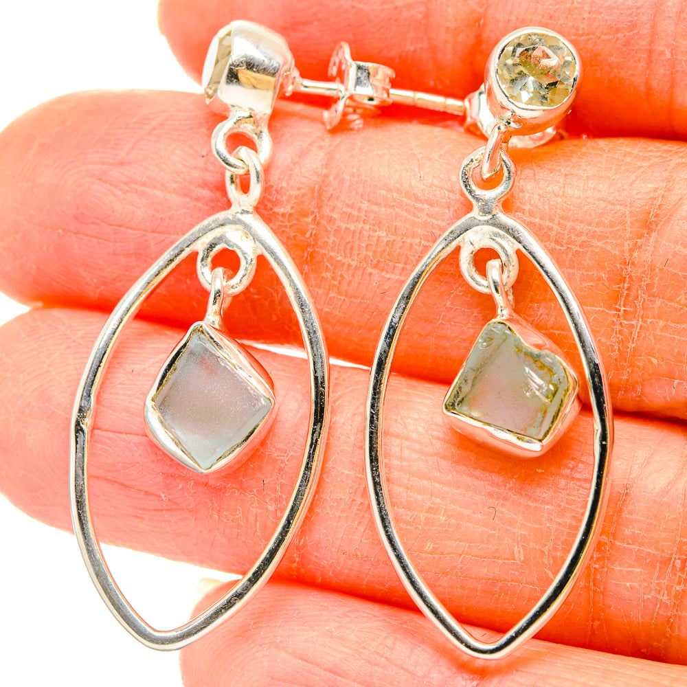 Aquamarine Earrings handcrafted by Ana Silver Co - EARR431005