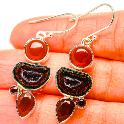 Coconut Geode Druzy Earrings handcrafted by Ana Silver Co - EARR431006