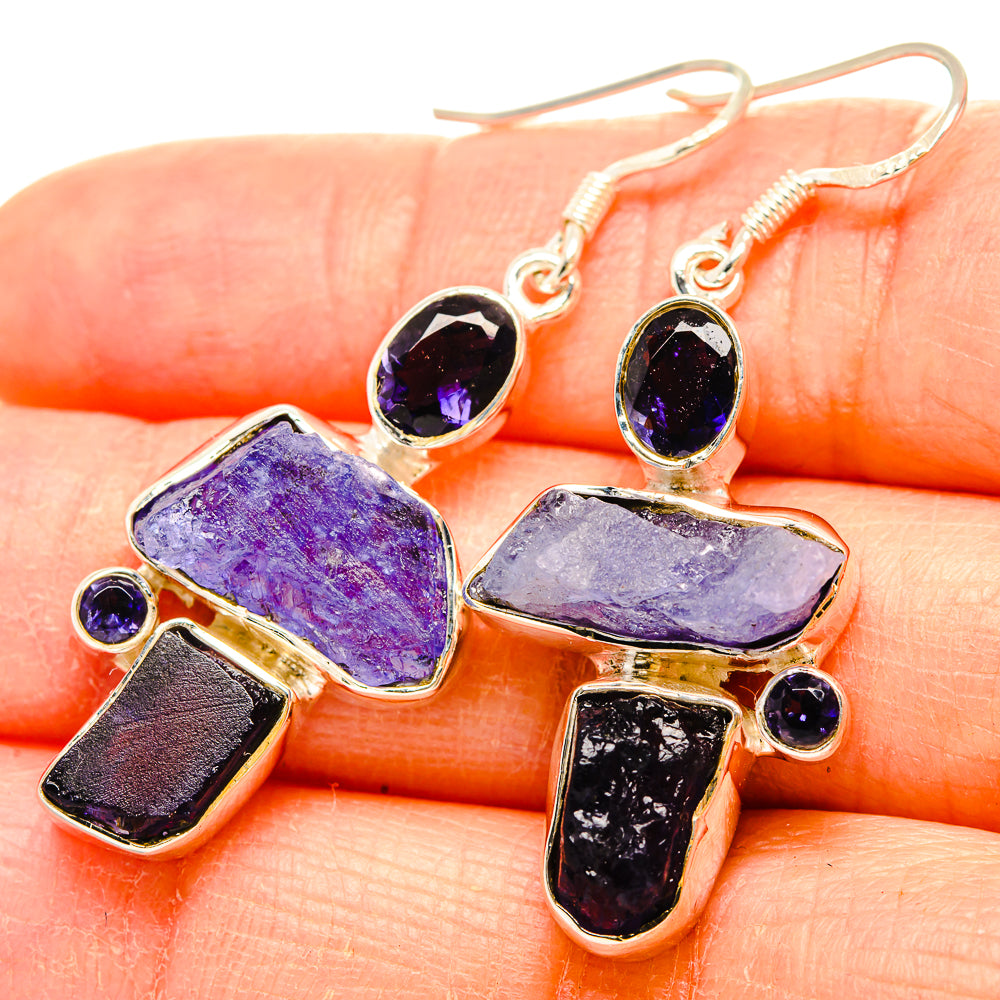 Tanzanite Earrings handcrafted by Ana Silver Co - EARR431010