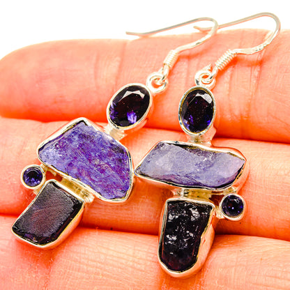 Tanzanite Earrings handcrafted by Ana Silver Co - EARR431010