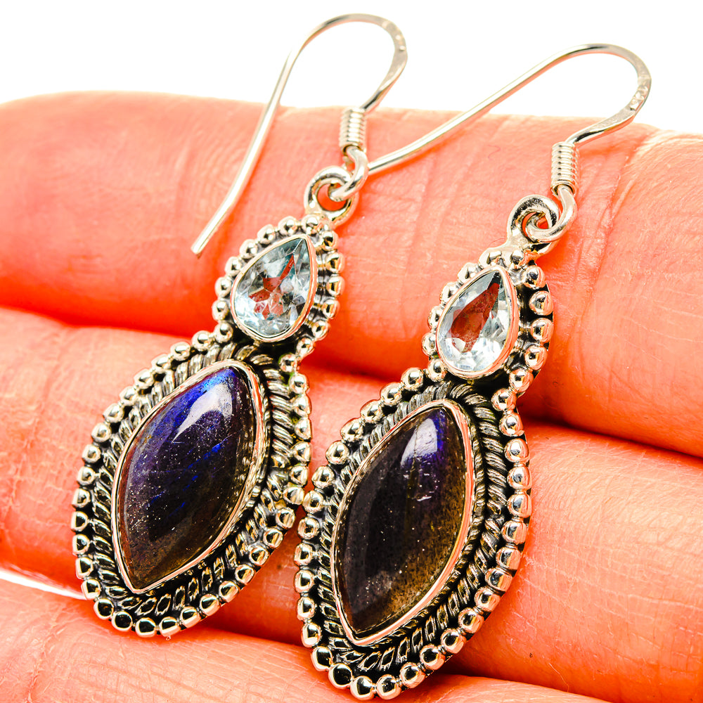 Labradorite Earrings handcrafted by Ana Silver Co - EARR431012