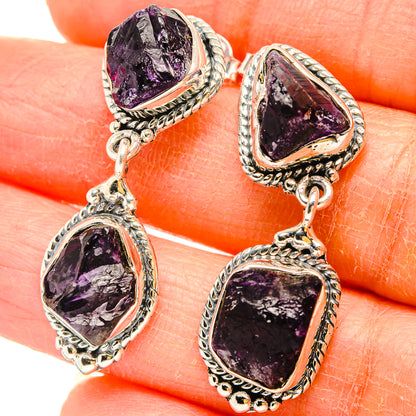 Amethyst Earrings handcrafted by Ana Silver Co - EARR431017