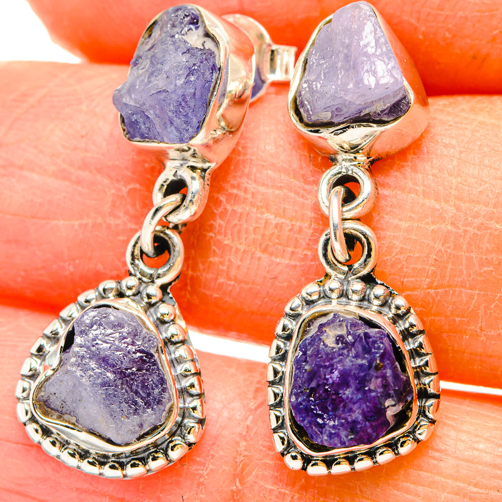 Tanzanite Earrings handcrafted by Ana Silver Co - EARR431018