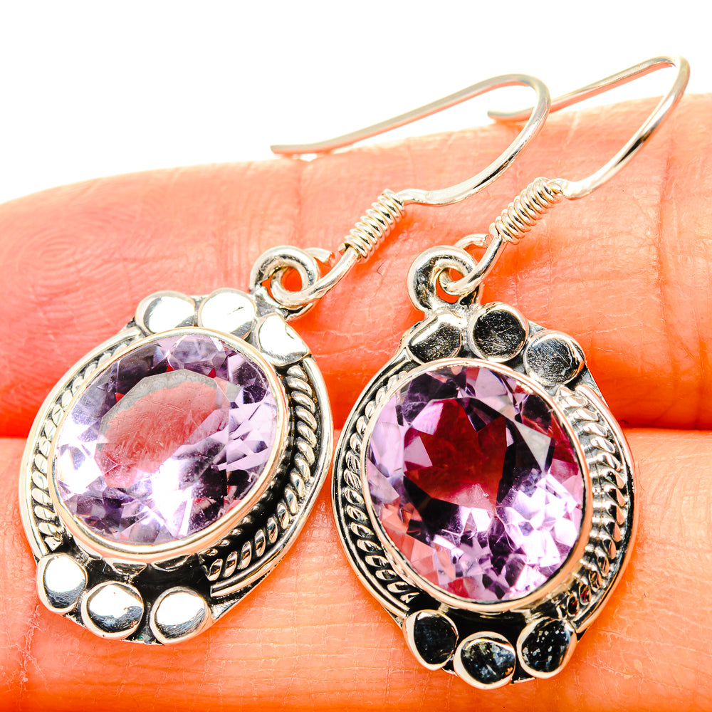 Amethyst Earrings handcrafted by Ana Silver Co - EARR431024