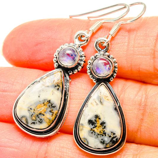 Dendritic Opal Earrings handcrafted by Ana Silver Co - EARR431025