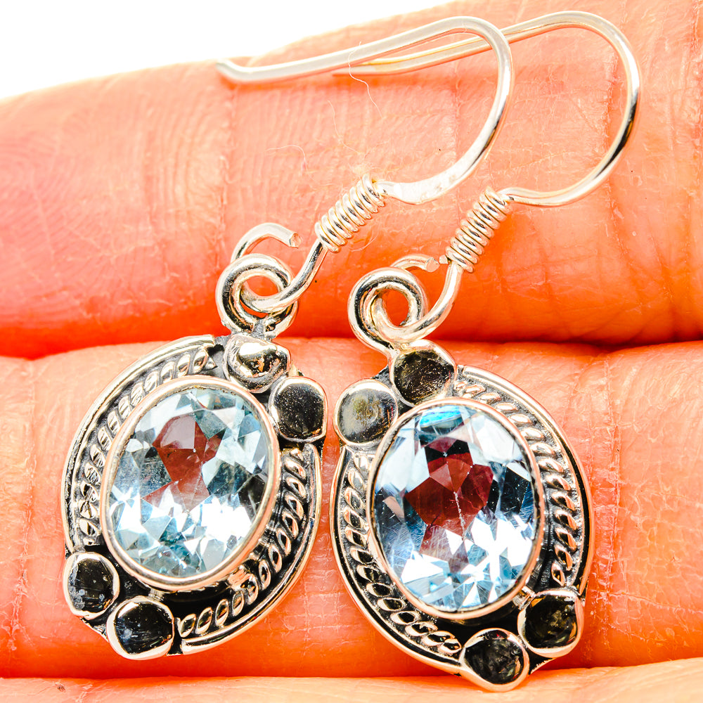 Blue Topaz Earrings handcrafted by Ana Silver Co - EARR431039