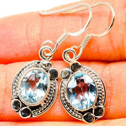 Blue Topaz Earrings handcrafted by Ana Silver Co - EARR431039